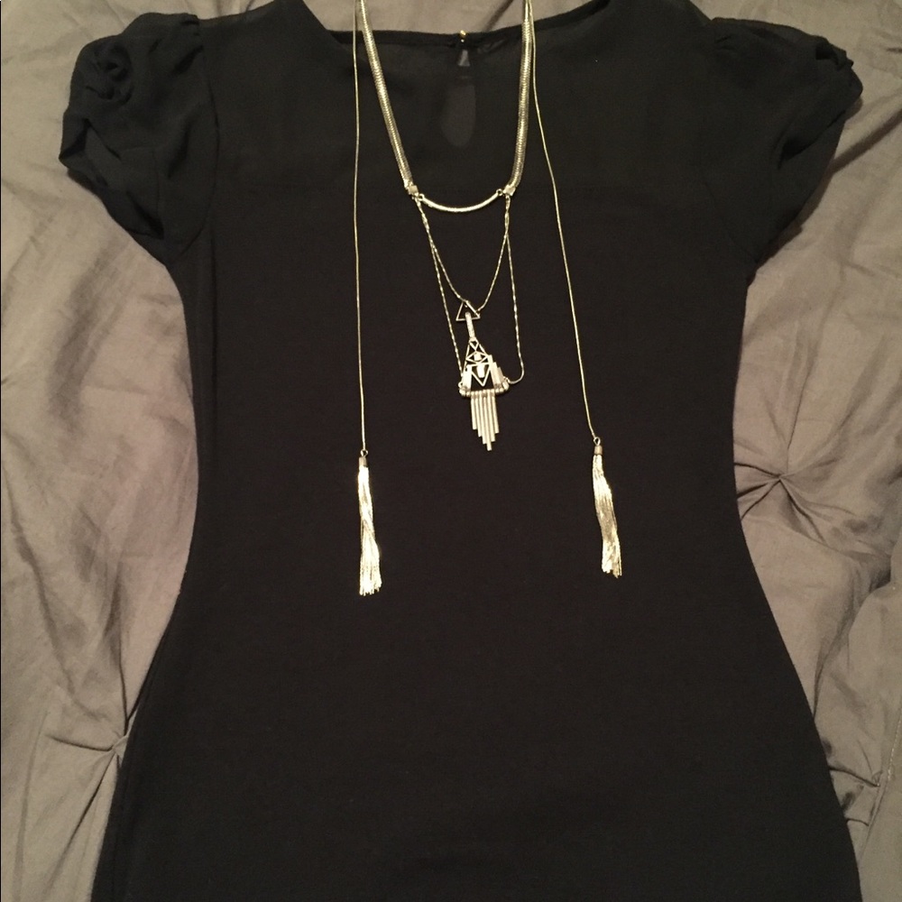 Express dressy black blouse.